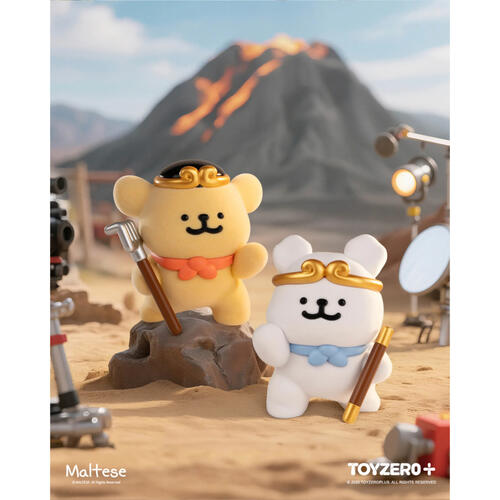 Maltese 線條小狗 - 人生劇場系列- 隨機發貨