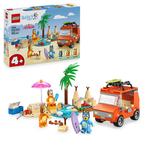 LEGO樂高 Bluey布麗的海灘和家庭汽車之旅11202