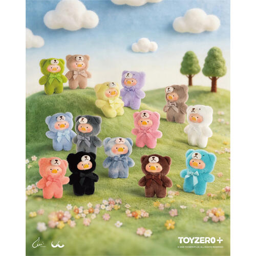 Lulu The Piggy罐頭豬 Teddy Mini自然絮語系列膠面毛絨手機繩盲盒- 隨機發貨