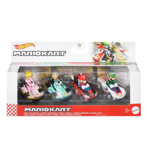 Hotwheels Mario Kart 4Pk- Assorted
