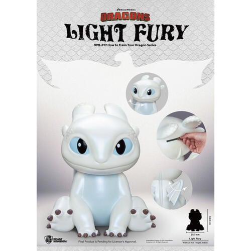 Beast-Kingdom USA | VPB-017 How to Train Your Dragon Series Vinyl Functional Figurines: Light Fury