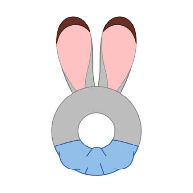 Miniso&nbsp;	迪士尼瘋狂動物城系列立體束髮帶（JUDY）