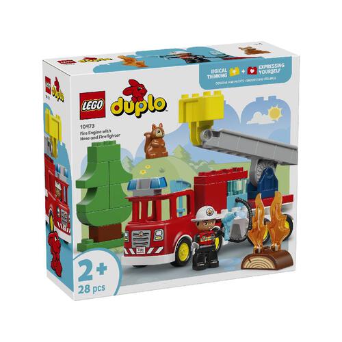 LEGO Duplo Fire Truck with Hose and Firefighter 10473