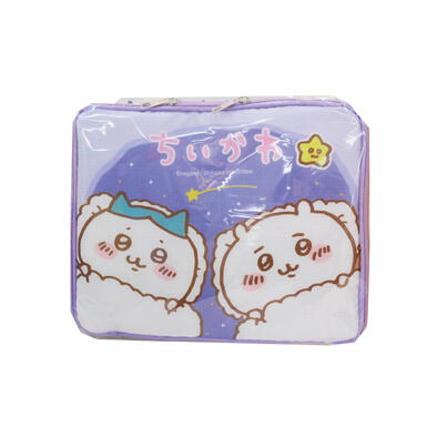 Chiikawa 吉伊卡哇 旅行衣物收納袋-大-紫