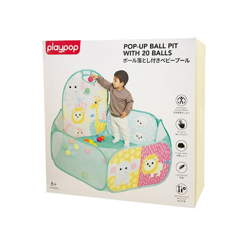 playpop Pop-Up Ball Pit with 20 Balls