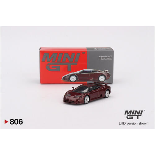 MINIGT	Bugatti EB110 GT Dark Red Metallic 806 合金車 