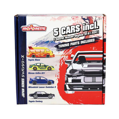 Majorette 美捷輪小汽車-日本車款4+1