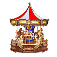 ROLIFE 若來 經典樂園旋轉木馬-立體積木