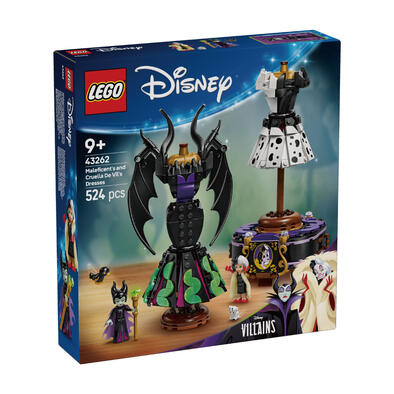 lego disney 黑巫婆和庫伊拉德維爾的裙子43262