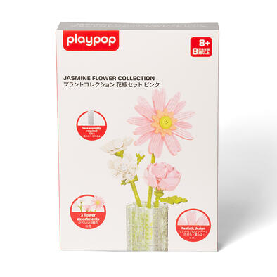 playpop 粉色系花卉組(茉莉花、非洲菊、玫瑰)