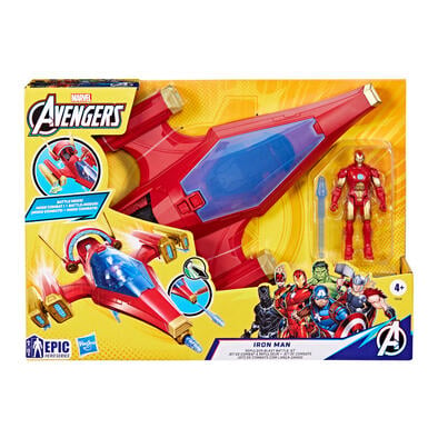 Transformers	漫威復仇者聯盟4"鋼鐵人偶及載具