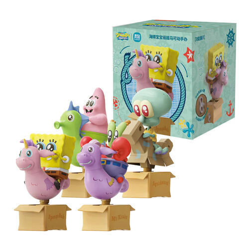 Spongebob海綿寶寶 -搖搖馬可動公仔-隨機發貨