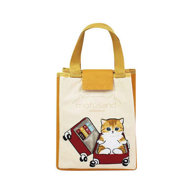 mofusand  貓福珊迪 方形保溫小提袋-行李箱