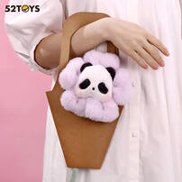 52TOYS Panda Roll 胖噠幼毛絨花花系列盲盒公仔- 隨機發貨