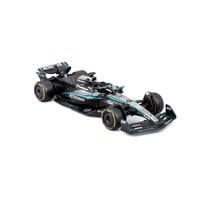Bburago比美高 1:43 F1系列-1:43 賓士車隊-AMG F1 W16 E （無頭盔，紙盒版）（2025 澳洲大獎賽）（#63 喬治&middot;拉塞爾）- 霧黑/銀
