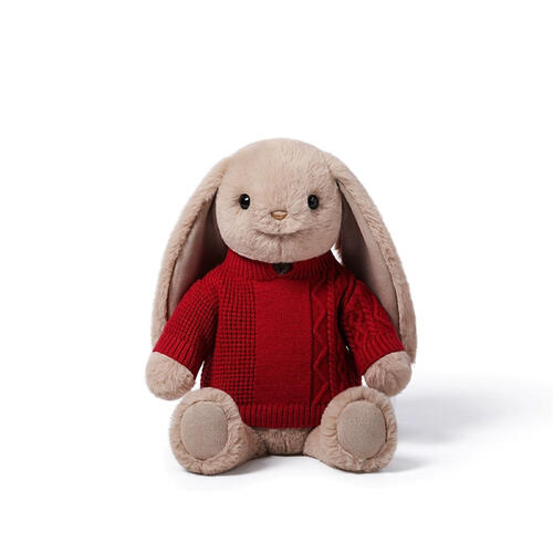 mchugs	喜悅毛衣銀葉灰來瑞特兔25cm