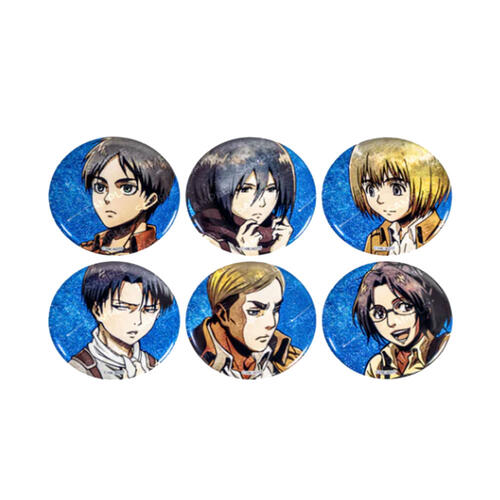 Attack on Titan 	閃耀徽章(6款隨機)- 隨機發貨