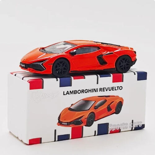 Bburago比美高 1:64合金車  Lamborghini Revuelto Orange