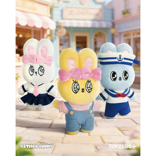 toyzeroplus Esther Bunny艾絲樂小兔 時尚進行式系列毛絨掛件(8入)- 隨機發貨