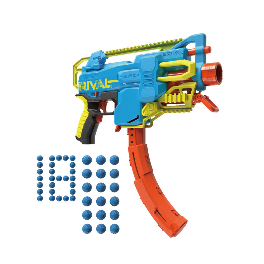 早い者勝ちセール！Nerf トイガン 5丁セット，1人プレイパーツ付き NERF Rival Blaster Jupiter XIX-1000 Edge w/ Target 10 Rounds Gun