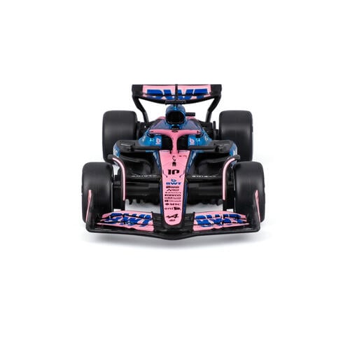 Bburago比美高1:43 F1系列-1:43 阿爾派 A525（無頭盔，紙盒版）（2025 摩納哥大獎賽）（#10 皮埃爾&middot;加斯利）- 金屬藍/啞光黑/粉紅