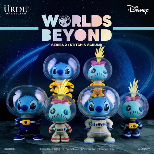 Urdu迪士尼史迪奇Worlds Beyond系列太空人史迪奇小金盲盒 - 隨機發貨