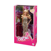Barbie芭比 收藏系列-芭比電影金色連身衣娃娃