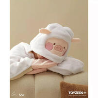 TOYZEROPLUS 罐頭豬LuLu 變裝系列 - 連帽空調毯 (豬羊)