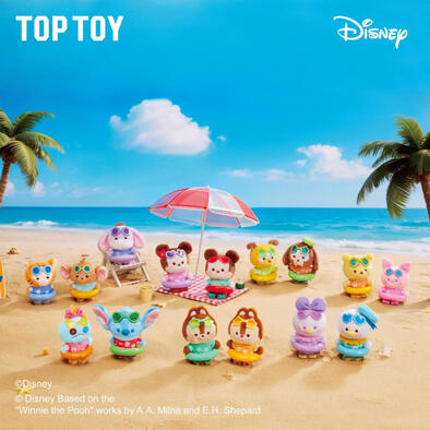 Disney迪士尼	夏日泳圈系列絨毛盲盒- 隨機發貨