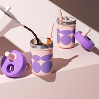 CHAKO LAB 485ml 不鏽鋼陶瓷保溫啵啵杯#晚霞小島