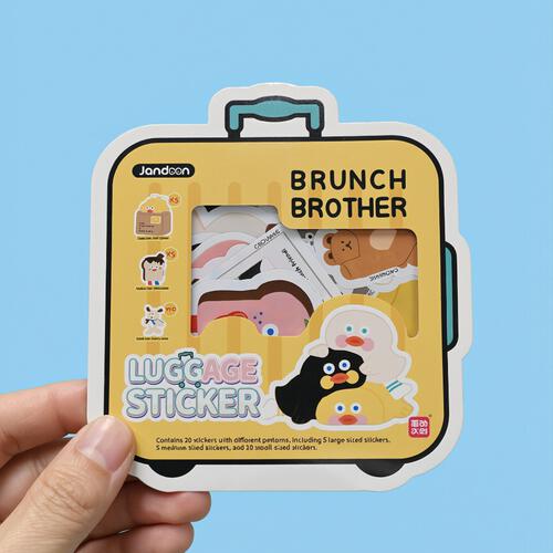 Brunch Brother早午餐兄弟行李箱貼紙- 隨機發貨