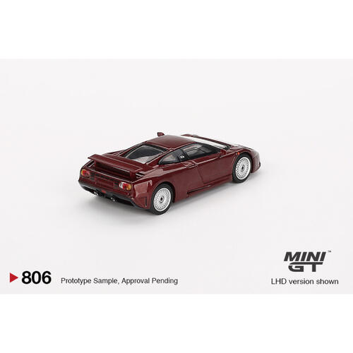 MINIGT	Bugatti EB110 GT Dark Red Metallic 合金車806