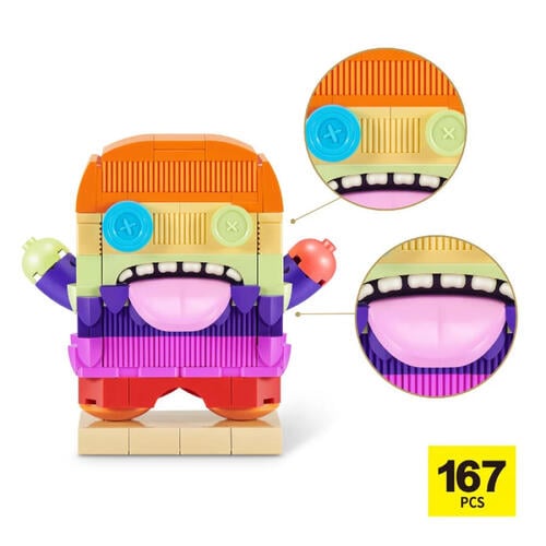 Zuru MAX Build More x Fuggler 驚喜積木膠囊（彩虹怪獸版）