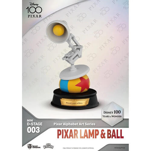 PIXAR MDS-003-迪士尼百年慶典-PIXAR藝術文字系列 盲盒-A款- 隨機發貨