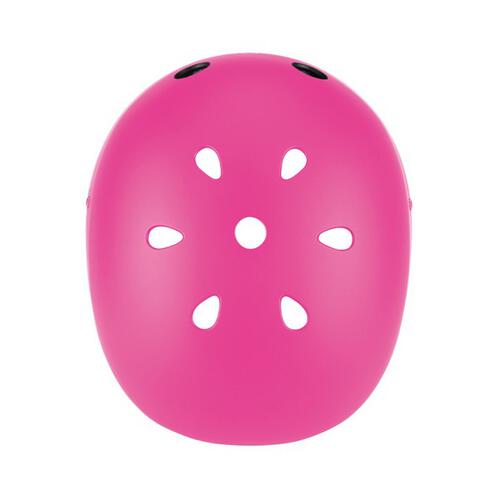 Globber高樂寶 粉色帶燈滑板車頭盔