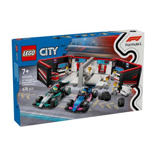 LEGO F1® Garage & Mercedes-AMG & Alpine Cars 60444