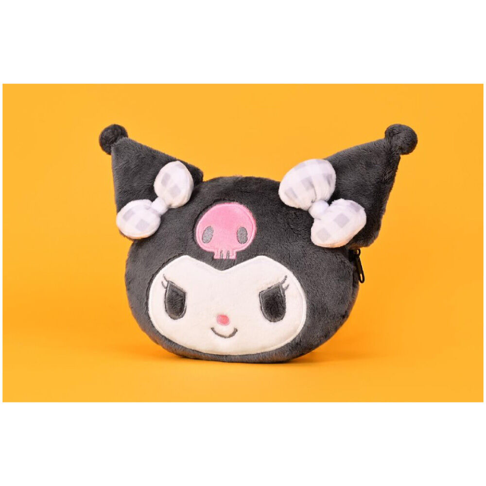 Sanrio Kuromi head-shaped clutch bag 6