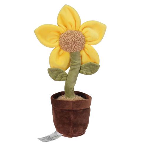 playpop 電動會說話的扭扭太陽花毛絨玩具