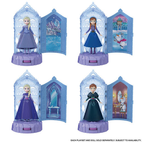 Disney Frozen 迷你迪士尼冰雪奇緣-驚喜旋轉城堡遊戲組-隨機發貨