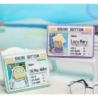 Kayou卡游 海綿寶寶-比奇堡路人魚身分卡系列-不織布徽章- 隨機發貨