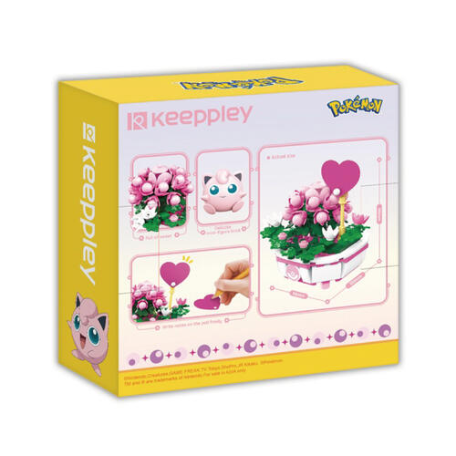 Keepplay Pokemon Potted Plant Series Building Blocks Jigglypuff