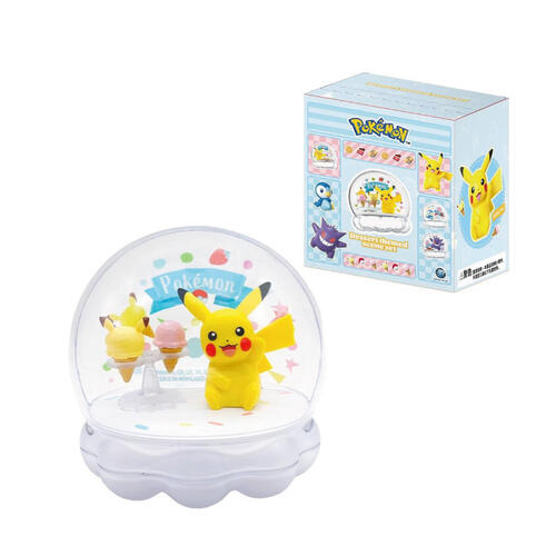 Pokemon 精靈寶可夢甜點水晶球系列-坐姿皮卡丘