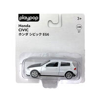 playpop 1:60 合金車 Honda Civic EG6 - 白色