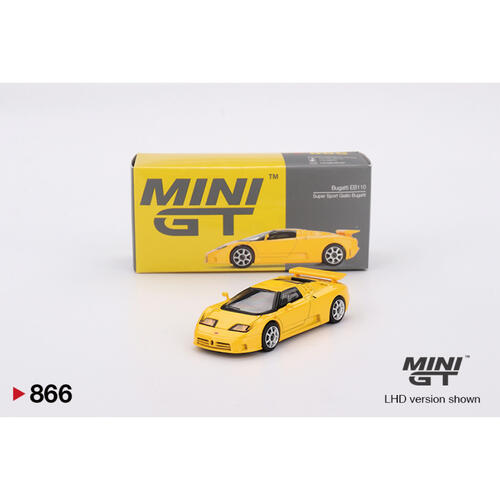 MINIGT	Bugatti EB110 Super Sport Giallo Bugatti合金車866