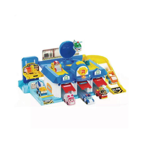 Robocar Poli Let'go Headquarter (Playset)  Including Plastic Minicar (POLI) 