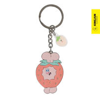 Kingjun	金屬鑰匙圈／草莓吃蠢兔