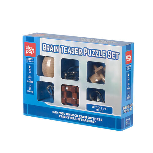 playpop Brain Teaser Puzzle Set Strategy Game