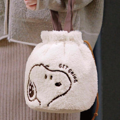 Snoopy Q Plush Bag - Off-w