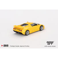 MINIGT	Bugatti EB110 Super Sport Giallo Bugatti合金車866