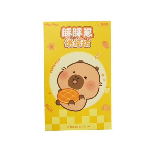 TUNTUNZAI卡皮巴拉	豚豚崽烘焙坊-小小豚毛絨盲盒掛件